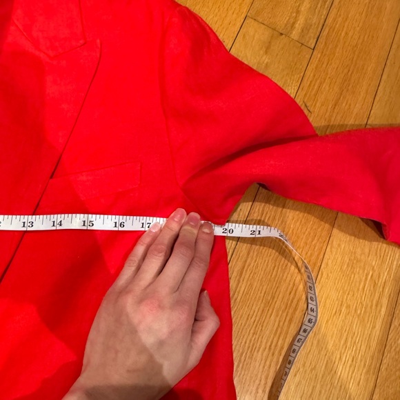 Zara Red Linen Suit - Picture 8 of 9